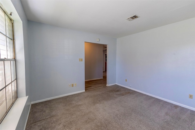 view of carpeted empty room