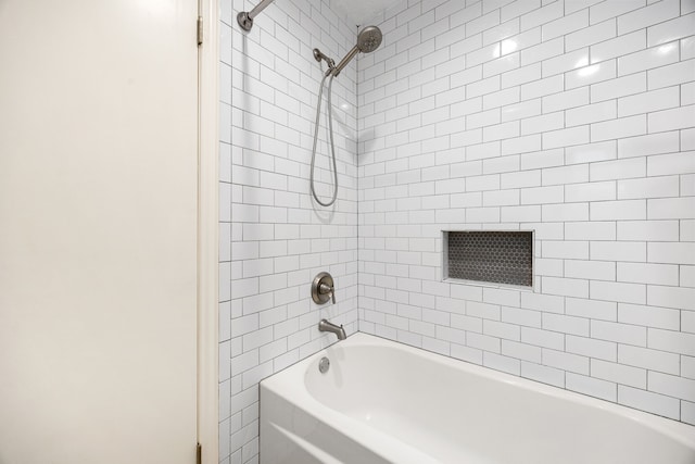 full bath with bathing tub / shower combination