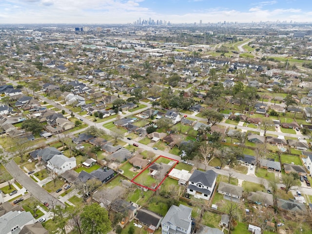 birds eye view of property featuring a residential view