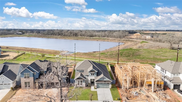 32626 Fly Fish Way, Fulshear, TX 77441 - aerial view of residential area with a large body of water