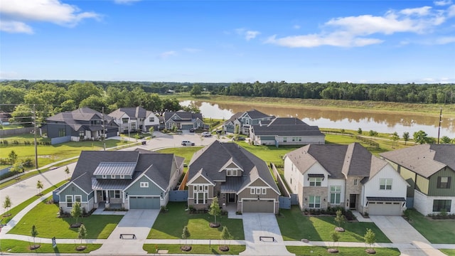 32646 Fly Fish Way, Fulshear, TX 77441 - aerial view of residential area with a nearby body of water