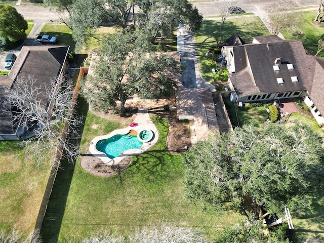 birds eye view of property