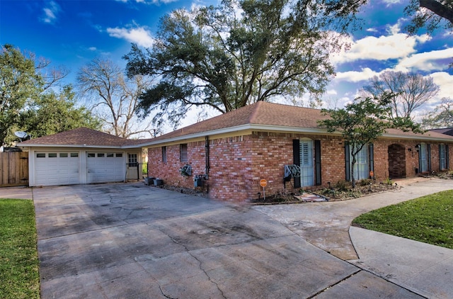 ranch-style house with a garage