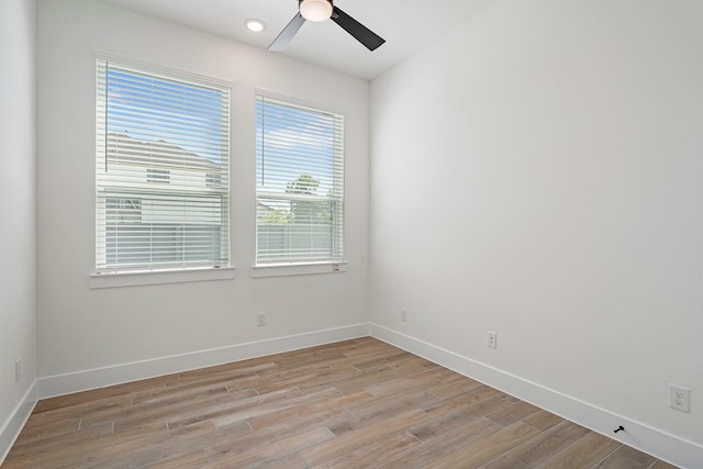 32650 Fly Fish Way, Fulshear, TX 77441 - empty room with a ceiling fan and light wood-type flooring
