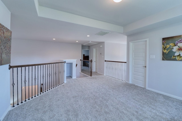 15158 N Heron Heights Way, Magnolia, TX 77354 - spare room featuring visible vents, recessed lighting, baseboards, and carpet floors