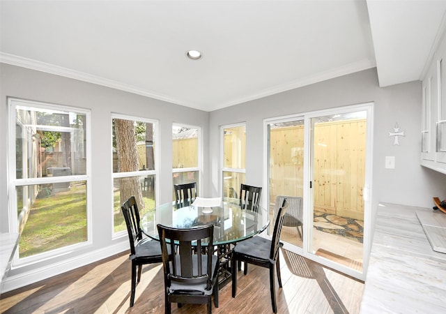 view of sunroom