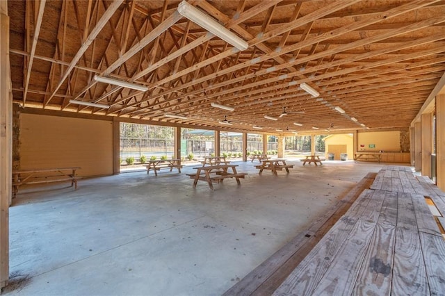 view of horse barn