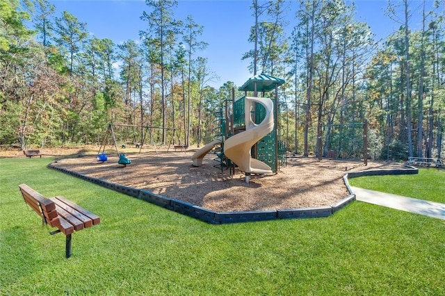 view of play area