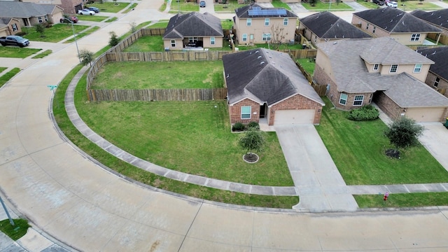 drone / aerial view featuring a residential view