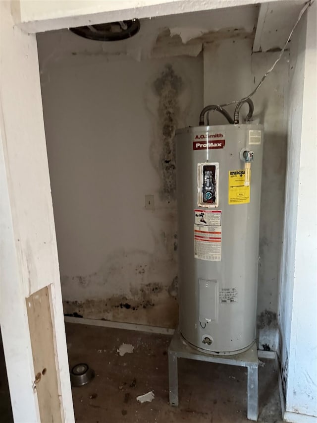 utilities featuring electric water heater