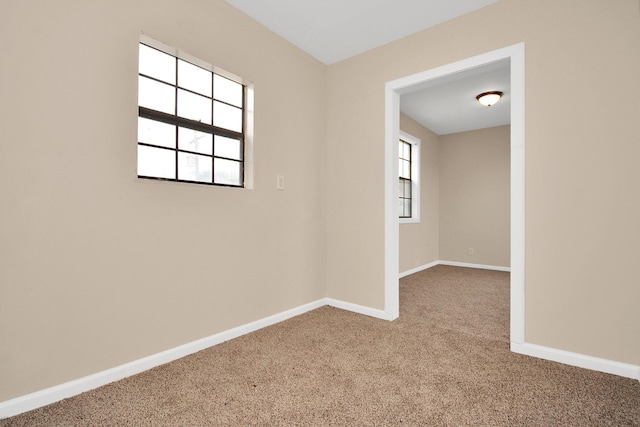 empty room featuring carpet flooring