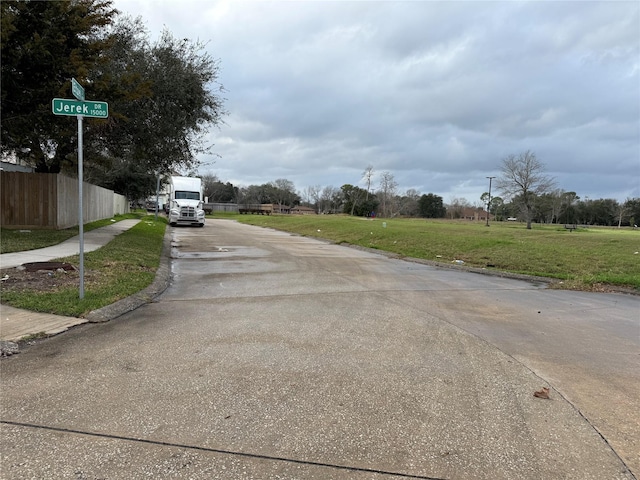 view of road