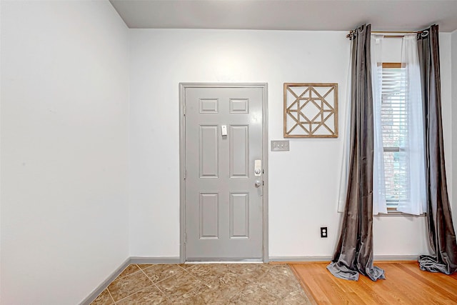 entryway featuring hardwood / wood-style floors