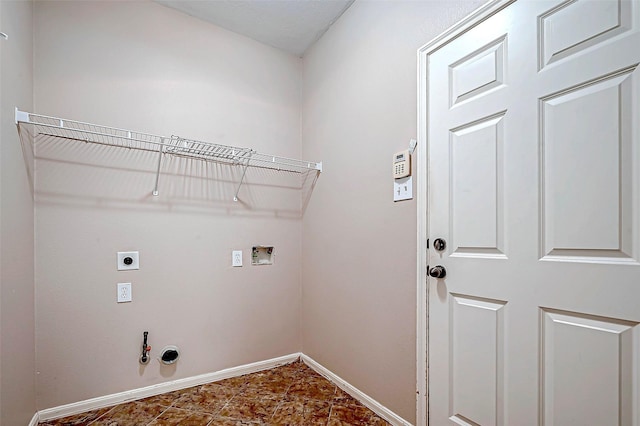 laundry room featuring washer hookup, hookup for an electric dryer, and gas dryer hookup