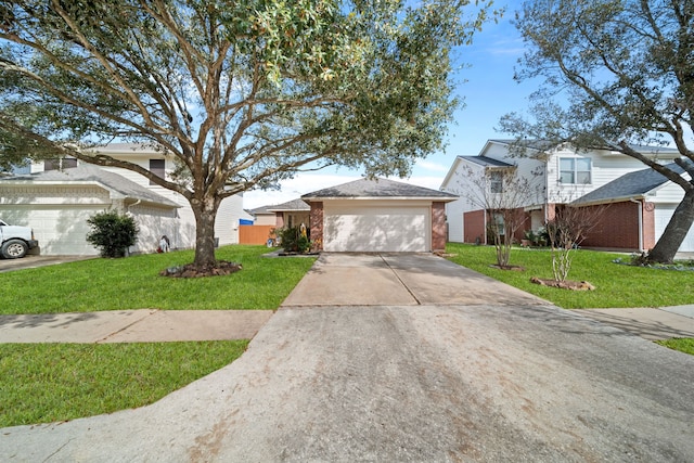 view of front of home with a front yard