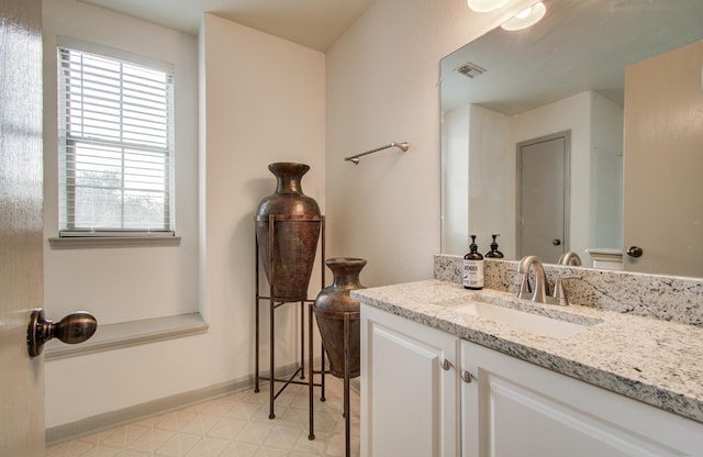 bathroom featuring vanity