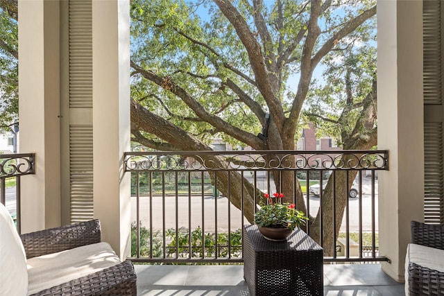 view of balcony