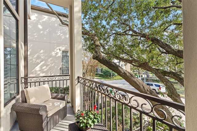 view of balcony