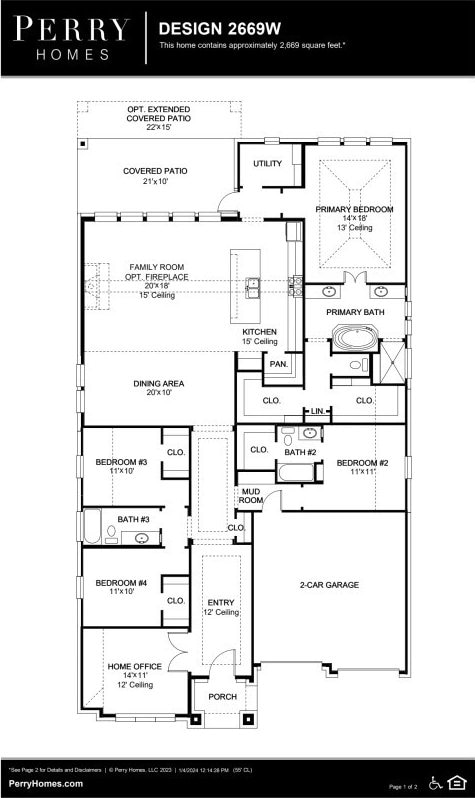 21219 Palm Arbor Dr, Cypress, TX 77433 - floor plan / room layout