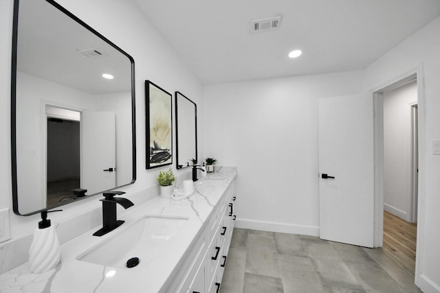 bathroom featuring vanity