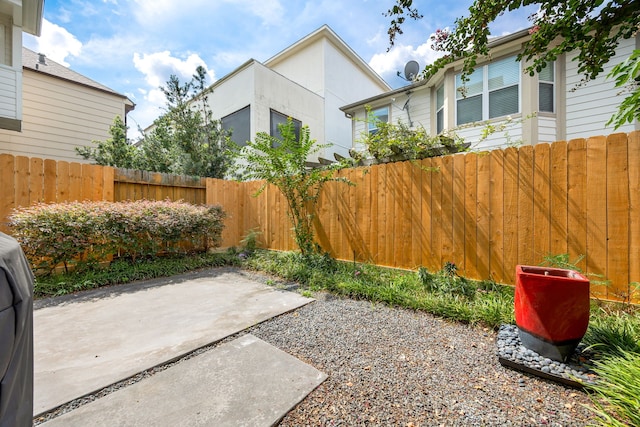 view of yard featuring a patio