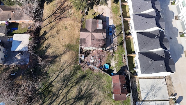 drone / aerial view featuring a residential view