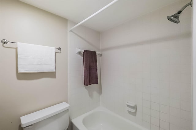 full bath with shower / bathtub combination and toilet