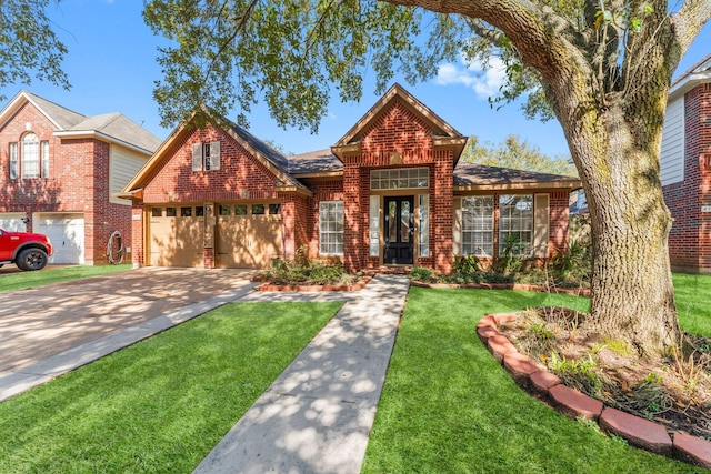 view of front of property with a front yard