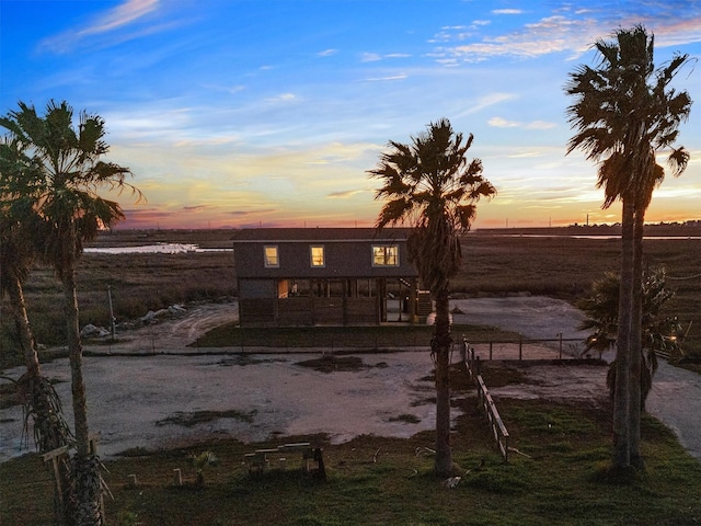 1623 Bay Meadows St, Galveston, TX 77554 - water view with a rural view and fence