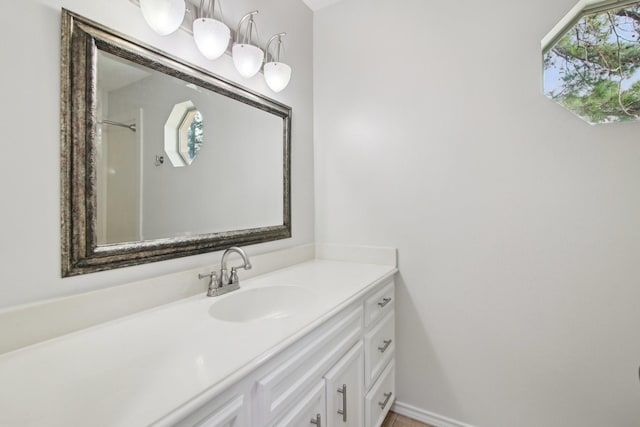 bathroom featuring vanity