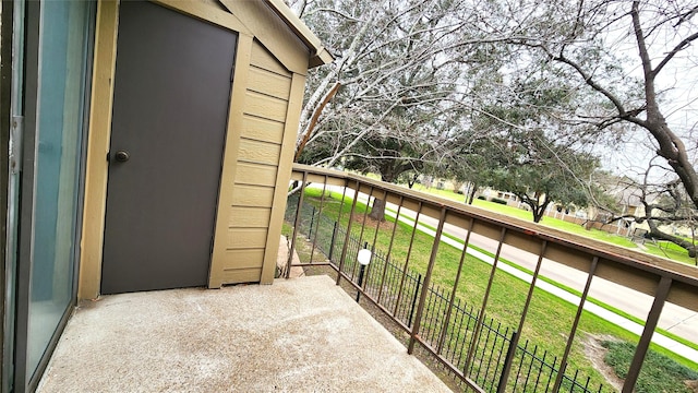 view of balcony