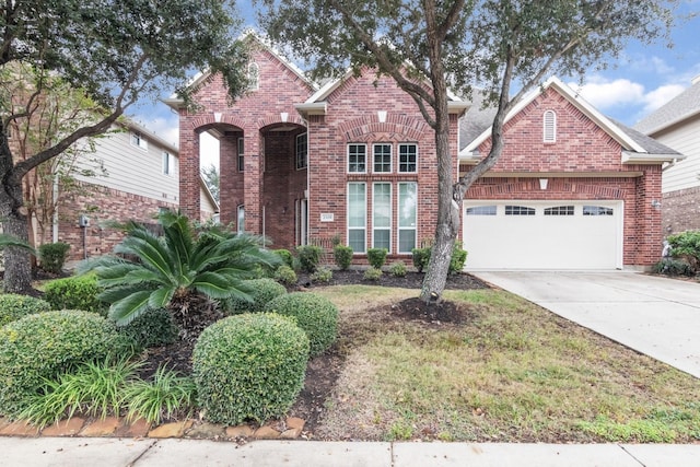 view of property with a garage