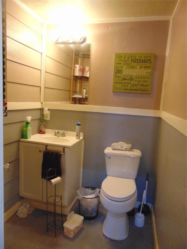 bathroom with sink and toilet