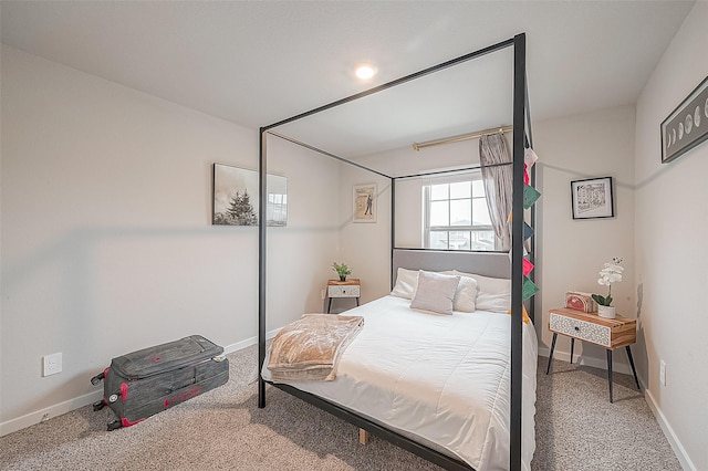 bedroom featuring carpet flooring