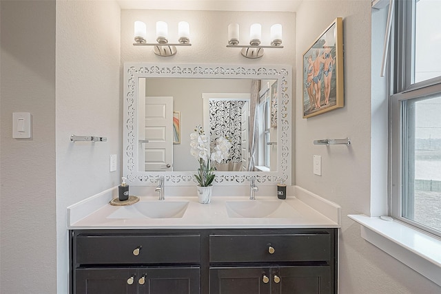 bathroom with vanity