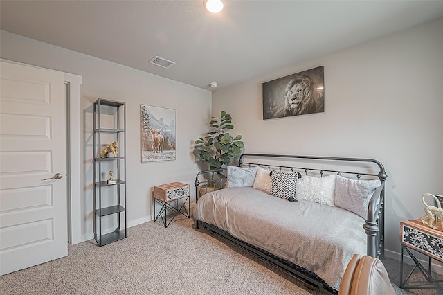 bedroom featuring carpet flooring