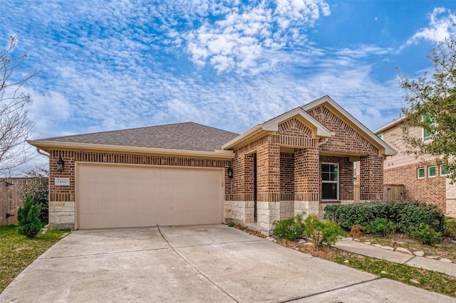 view of front of house featuring a garage