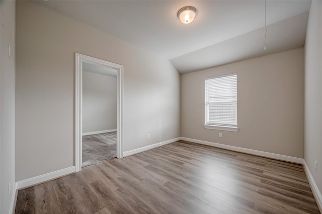 empty room featuring light hardwood / wood-style floors