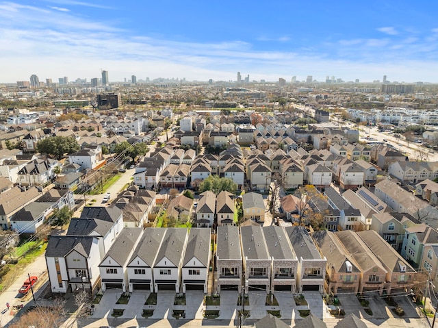 bird's eye view with a view of city and a residential view