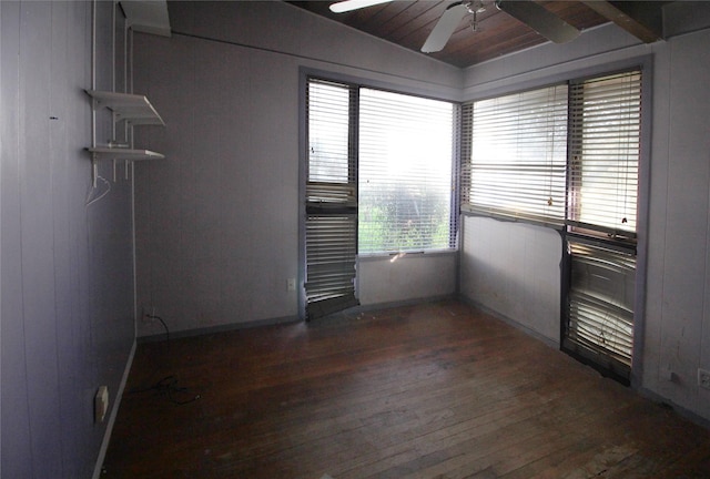 602 Brightwood Pl, San Antonio, TX 78209 - spare room with ceiling fan and dark wood-type flooring