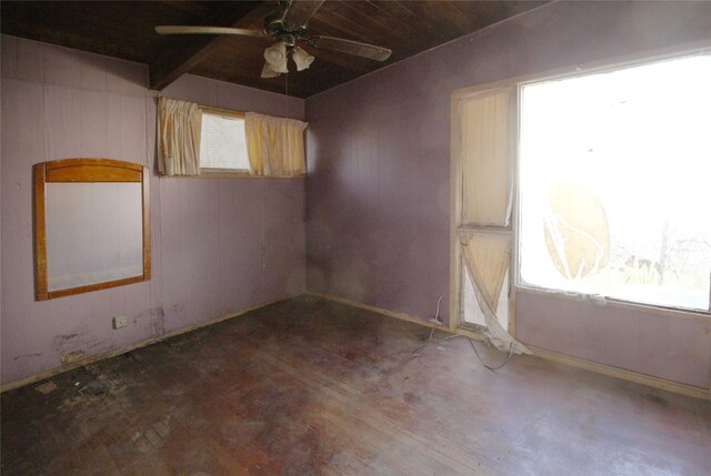 602 Brightwood Pl, San Antonio, TX 78209 - spare room featuring ceiling fan and wooden ceiling
