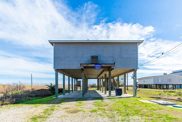 rear view of property with a patio area