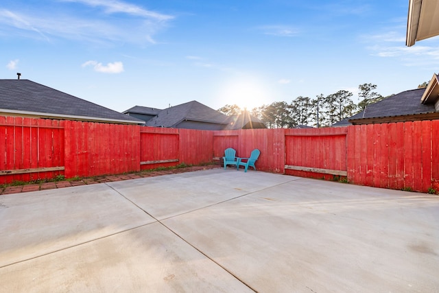 view of patio / terrace with a fenced backyard