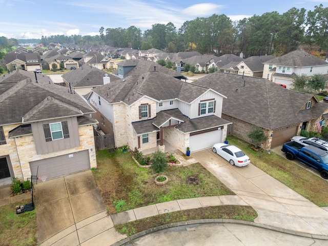 drone / aerial view featuring a residential view