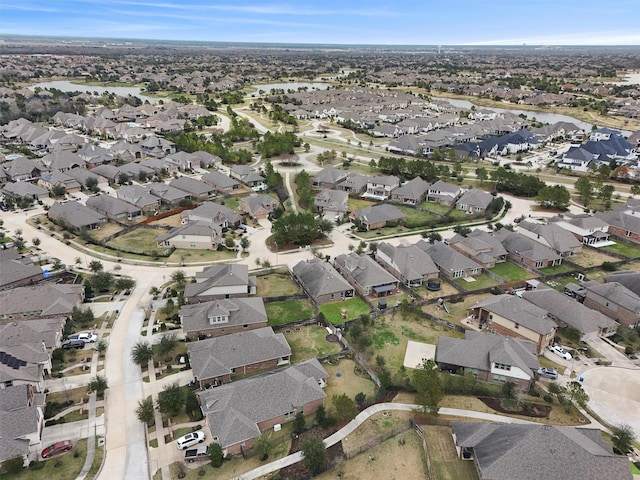 aerial view featuring a residential view