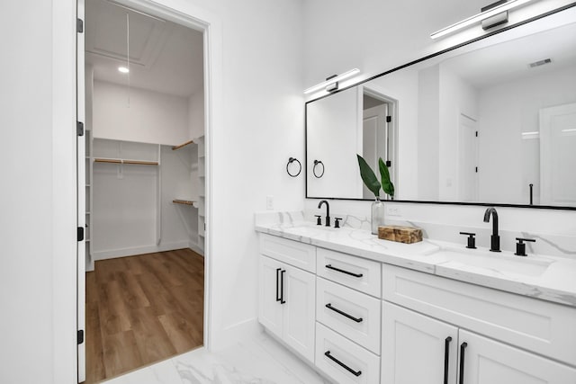 bathroom with vanity