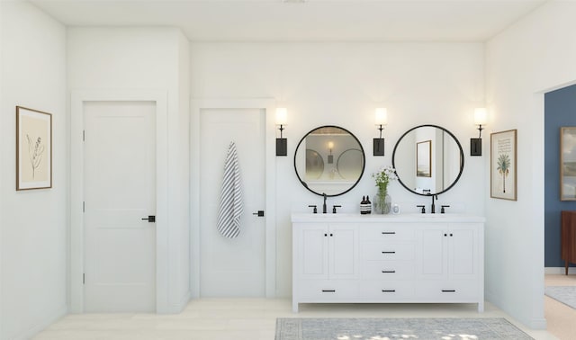 122 Luther Dean Ln, New Waverly, TX 77358 - bathroom with double vanity and baseboards