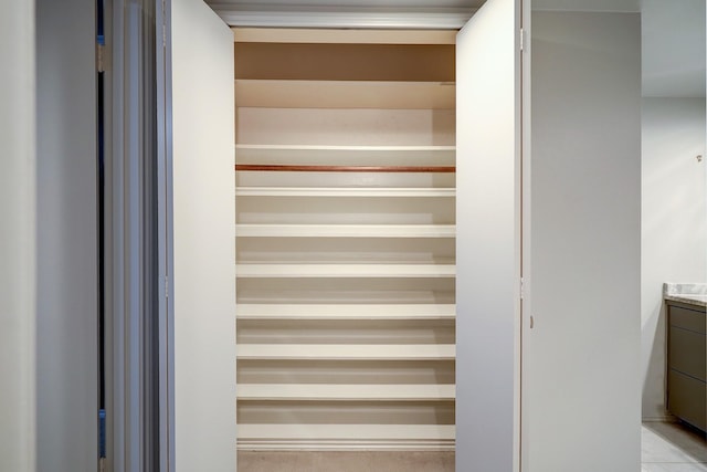 view of closet