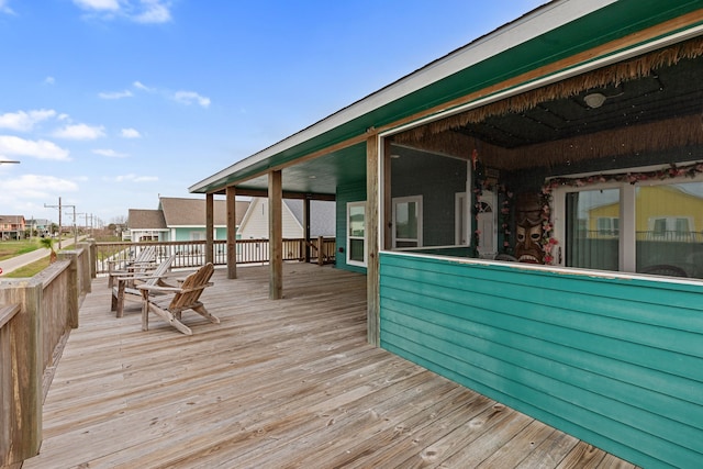 view of wooden terrace