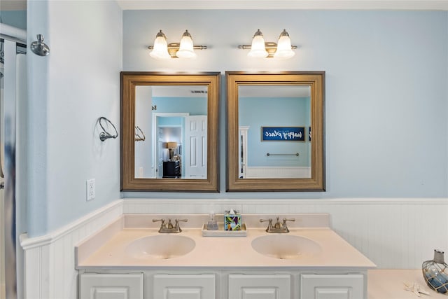 bathroom featuring vanity